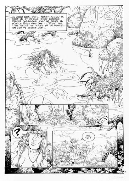 STALNER ERIC Solveig. Planche 2 pour cette aventure publiée par Daniel Maghen en...