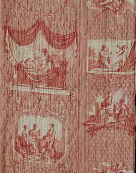 null Psyché et l'amour, manufacture Oberkampf à Jouy, XIXe siècle, dessin de JB Huet...