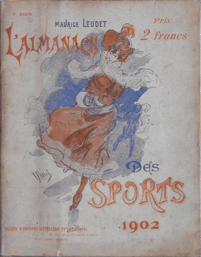 OMNISPORTS Almanach des sports 1902 de Maurice Leudet comportant le compte rendu...