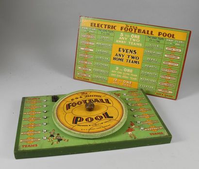 null Jeu. «The Electric Football Pool». Jeu Anglais des années 50. On y retrouve...
