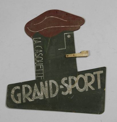 null Enseigne publicitaire d'intérieur pour la casquette Grand-Sport vers 1925. D'après...