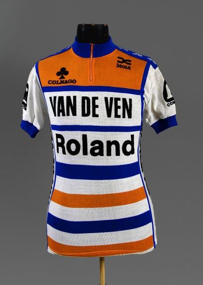 null Maillot de Bjarne Riis coureur danois avec l'équipe Roland-Van De Ven pour la...