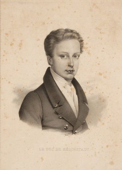 null Duc de Reichstadt (1811-1832). Gravure encadrée représentant un portrait en...