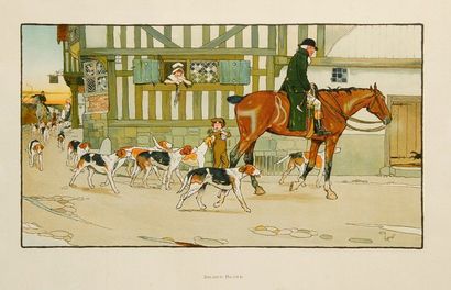 Cecil ALDIN (1870-1935) Drawn Blanck. Lithographie en couleur. Tirage ancien par...