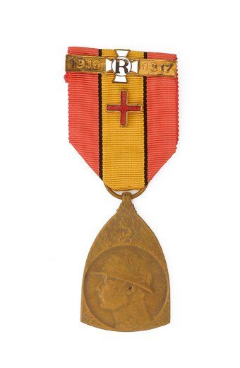 null Médaille commémorative, du roi Albert Ier pour la guerre 1914-1918 (Belgique),...