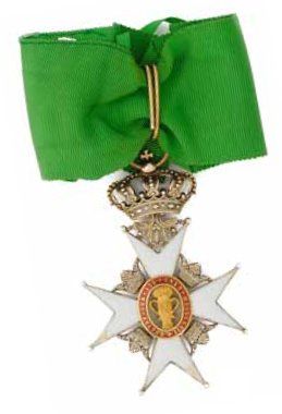 null Ordre de Vasa (Suède) - Croix de commandeur en vermeil, émail, centre en or,...