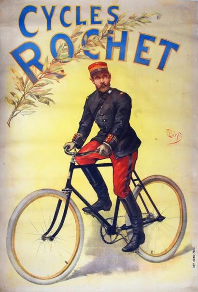 Affiche. «Cycles Rochet». Signée Olivier...