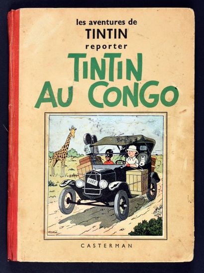 HERGÉ 
TINTIN 02.
TINTIN AU CONGO. A3. EO Casterman, 1937. Première édition casterman...