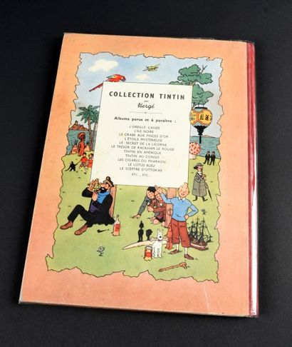 HERGÉ 
TINTIN 05.
LE LOTUS BLEU. B1 EO 1946
Edition originale couleur - Dos rouge...