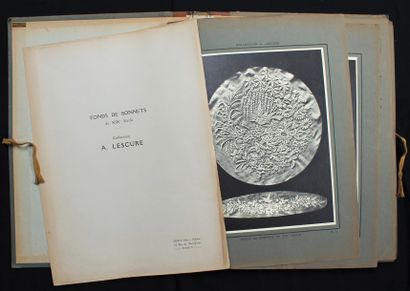 null Portefeuille: Fonds de Bonnets du XIXe siècle, collection A. Lescure, Ernst...