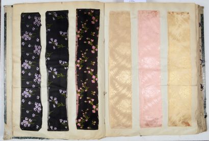null Album d'échantillons de soierie façonnées pour la mode, Hiver 1899-1900, façonnés...