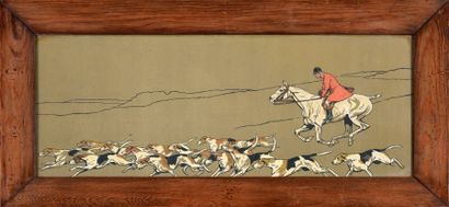 Dorothy HARDY Scènes de chasse
Paire de pochoirs
27 x 70 cm