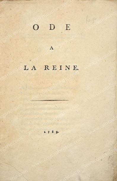 null [MARIE-ANTOINETTE, reine de France (1755-1793)]
Ode à la Reine, ouvrage broché...
