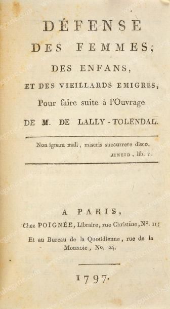 ROBIANO François de, comte (1778-1836) 
Marie-Antoinette à la Conciergerie, publié...