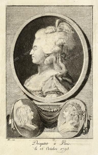 BARTHÈS Le martyre de Marie-Antoinette d'Autriche, reine de France, à Paris, chez...