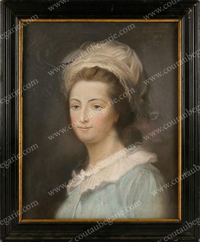 D'APRES ADÉLAÏDE LABILLE-GUIARD (1749-1803) 
Portrait d'Élisabeth de France, dite...