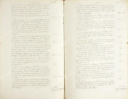 null ÉTAT DE LA GARDE-ROBE DU COMTE D'ARTOIS POUR L'ANNÉE 1787.
Pièce manuscrite...