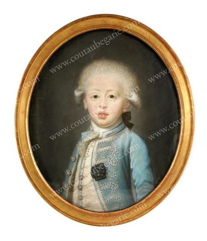 D'APRÈS JOSEPH BOZE (1745-1826) 
Portrait du prince Louis-Antoine de Bourbon, duc...