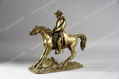 null NAPOLÉON Ier, empereur des Français (1769-1821).
Statuette en bronze doré le...