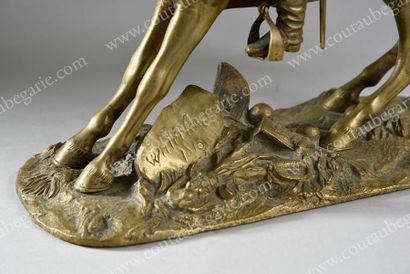 null NAPOLÉON Ier, empereur des Français (1769-1821).
Statuette en bronze doré le...
