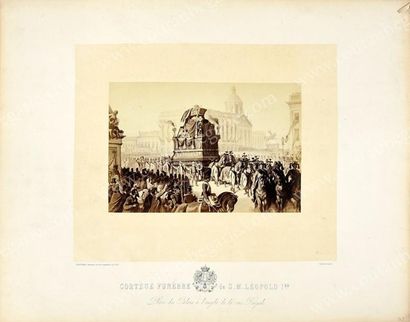 null LÉOPOLD Ier, roi des Belges (1790-1865).
Ensemble de dix grandes photographies...