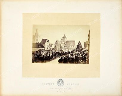 null LÉOPOLD Ier, roi des Belges (1790-1865).
Ensemble de dix grandes photographies...