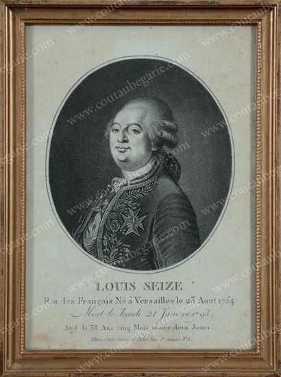 École FRANÇAISE du XVIIIe siècle 
Paire de portraits du roi Louis XVI et de la reine...