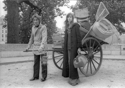 null deux PHOTOGRAPHIES DE JACQUES DUTRONC & FRANCOISE HARDY PAR GILBERT MOREAU -...