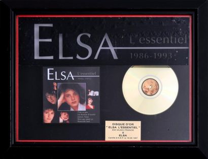 null elsa
Disque d'or pour l'album «Elsa l'essentiel». Trophée officiel certifié...