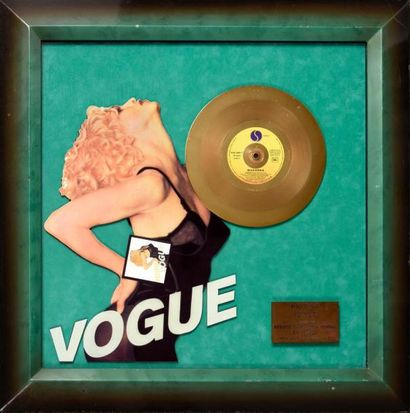 null MADONNA 1990
MADONNA. DISQUE D'OR POUR LE SINGLE «VOGUE».
Certifié par le S.N.E.P....