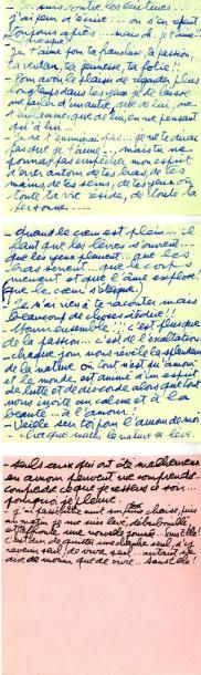 null TROIS MOTS MANUSCRITS DE CLAUDE FRANCOIS
A JANET WOOLACOOT - 1962. 1 lot de...