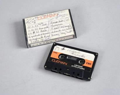 null CLAUDE FRANÇOIS Une K7 audio enregistrée en studio en 1976 compilant les maquettes...