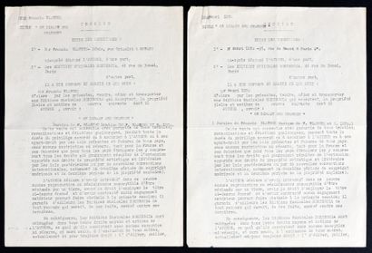 null Francis Blanche / Henri Leca:
On dirait une chanson.
Contrat de cession et d'édition...