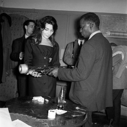 null Miles Davis et Juliette Greco a Paris années 50. Photographie de André Sas.
Tirage...