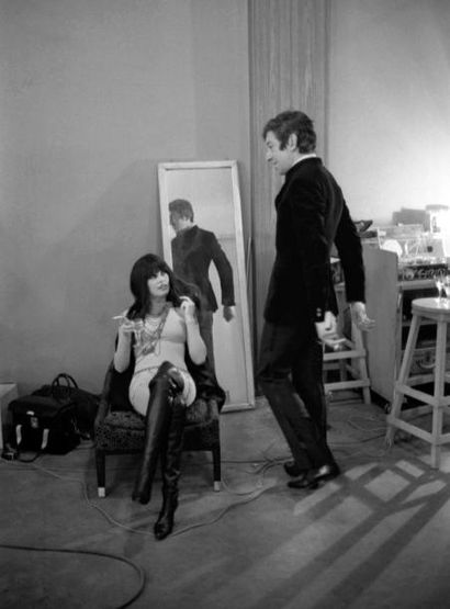 null Serge Gainsbourg et Brigitte Bardot.
Le backstage de Comic Strip 1967.
Photographie...