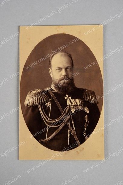 LEVITSKY Serge Lvovich (1819-1898) 
Portrait photographique de l'empereur Alexandre...