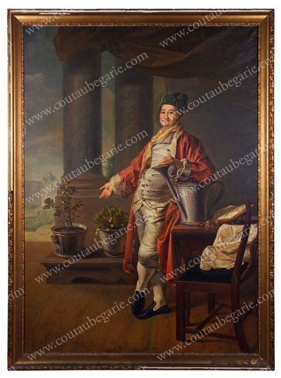 ORLOFF P. 
Portrait en pied de Procope Akinfiévitch Demidoff (1710-1786).
Huile sur...