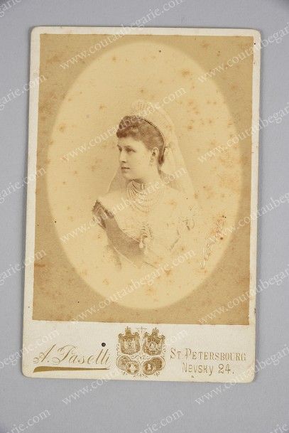 PASETTI Alexandre Alexandrovitch (1850-1903) 
Photographie de la grande-duchesse...