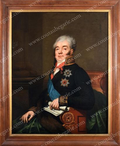 ATTRIBUÉE À NICOLAS IVANOVITCH ARGOUNOFF (1771-1829) 
Portrait du Comte Dimitri Alexandrovitch...