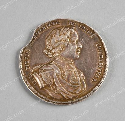 null * PIERRE LE GRAND, empereur de Russie (1676-1725)
Médaille commémorative en...