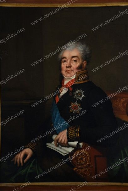 ATTRIBUÉE À NICOLAS IVANOVITCH ARGOUNOFF (1771-1829) 
Portrait du Comte Dimitri Alexandrovitch...