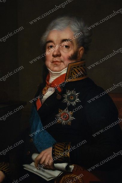 ATTRIBUÉE À NICOLAS IVANOVITCH ARGOUNOFF (1771-1829) 
Portrait du Comte Dimitri Alexandrovitch...