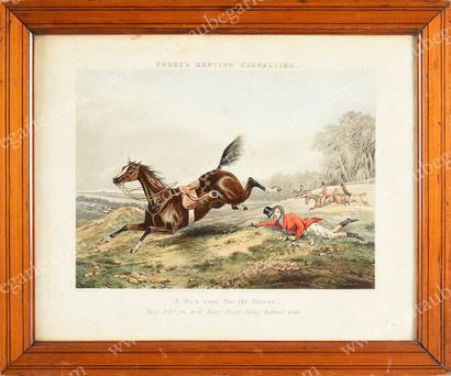 ALKEN Henry-Thomas (1785-1851) 
Fores's hunting casualties.
Paire de lithographies...