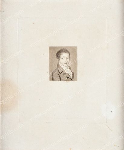 École du XIXe siècle 
Portrait du neveu de Potemkine.
Gravure, conservée dans un...