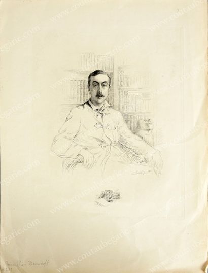 DECIS J. - ÉCOLE DU XXE SIÈCLE 
Prince Elim Pavlovitch Demidoff (1868-1943), posant...