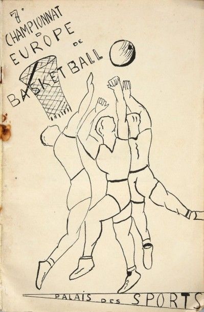 null Programme des VIIe Championnat d'Europe disputés à Paris du 3 au 12 mai 1951....
