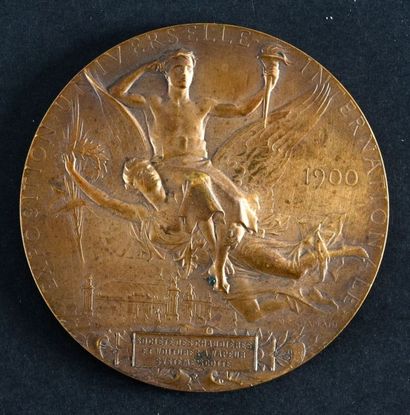 null 1900. Paris. Médaille de l'Exposition Universelle attribuée. En bronze.
Diam....