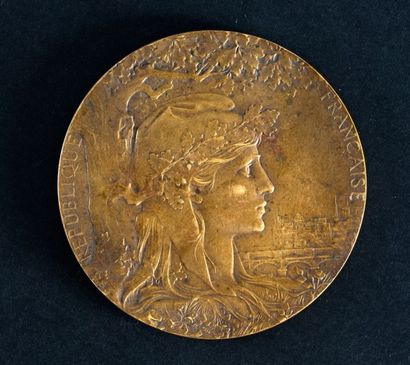 null 1900. Paris. Médaille de l'Exposition Universelle attribuée. En bronze.
Diam....