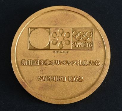 null 1972. Sapporo. Médaille officielle du Comité d'organisation de la XIème Olympiade...