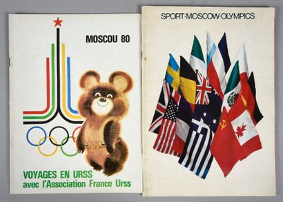 null 1980. Moscou. Livret des sports présents aux XXIIème Jeux d'été.
On y joint...